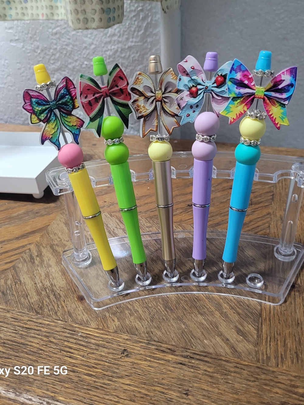 Handmade Assorted Bow Beaded Pens